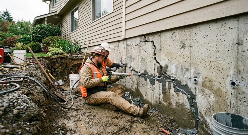 Cracked Foundation Repair in Brielle, NJ
