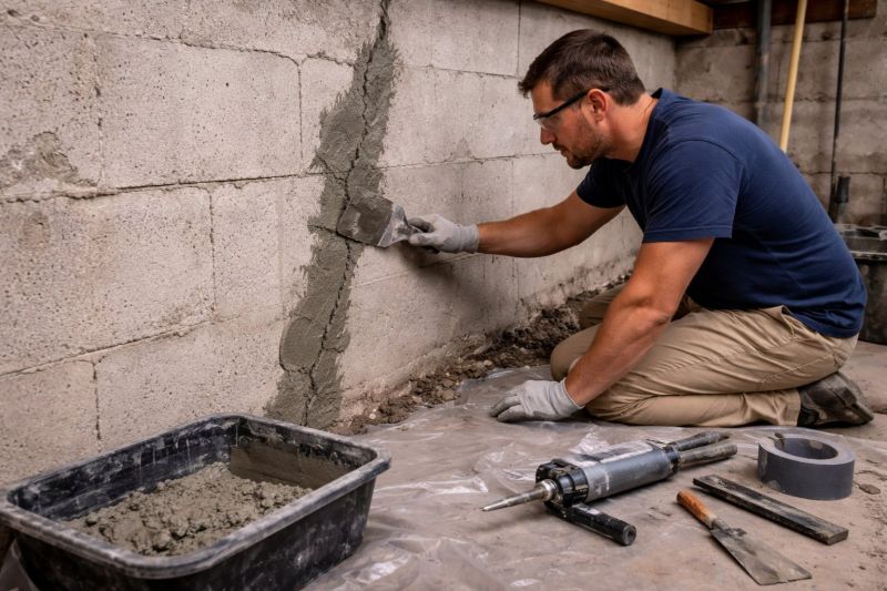 Foundation Crack Repair in Monmouth County, NJ