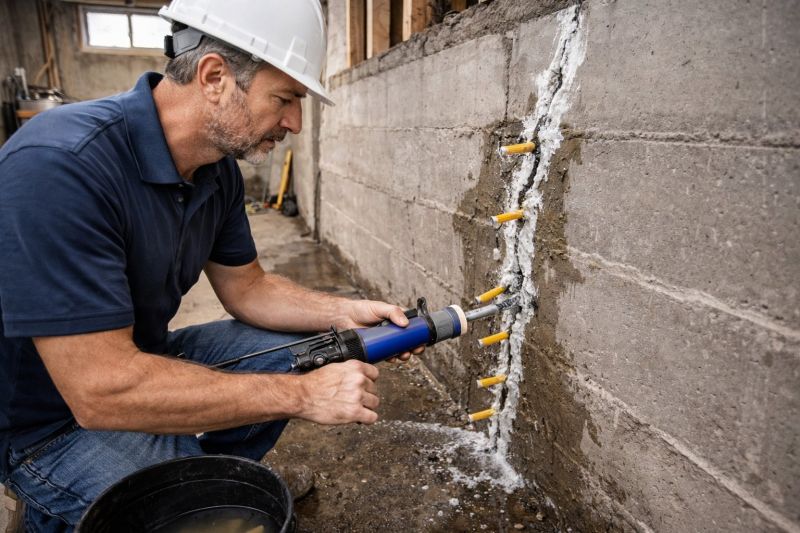 Foundation Crack Sealing in Middletown, NJ