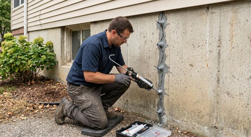 Foundation Crack Sealing in Middletown, NJ