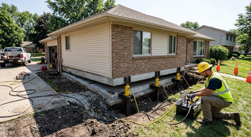 Foundation Lifting in Hazlet, NJ