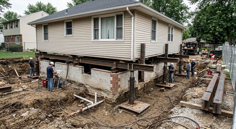 Foundation Lifting in Jersey City, NJ