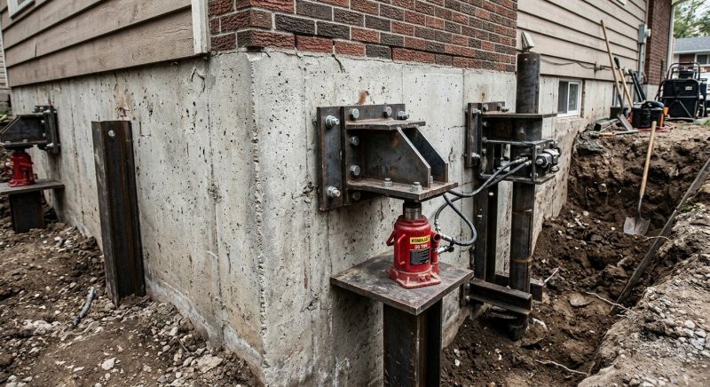 Foundation Pier Leveling in Middletown, NJ