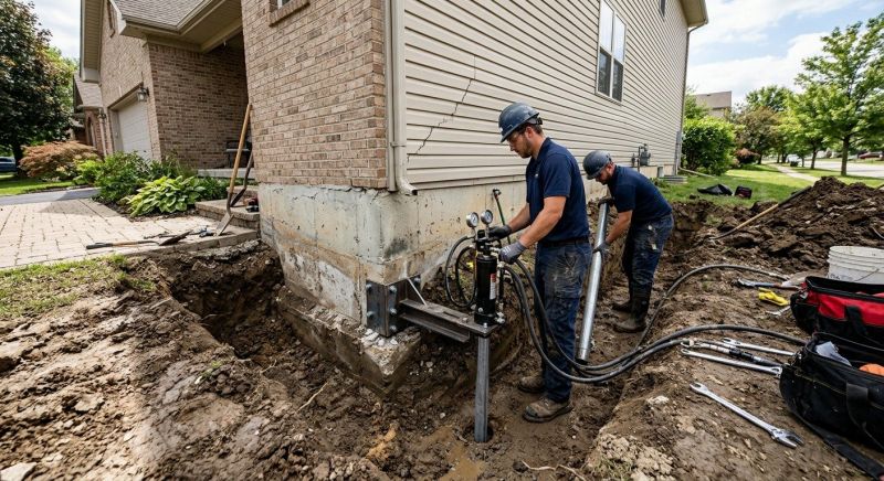 Foundation Settlement Repair in Middletown, NJ