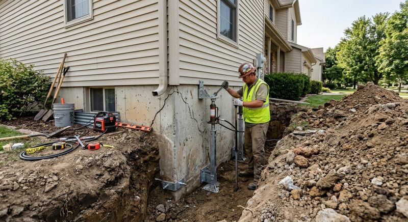 Foundation Stabilizing in Hightstown, NJ