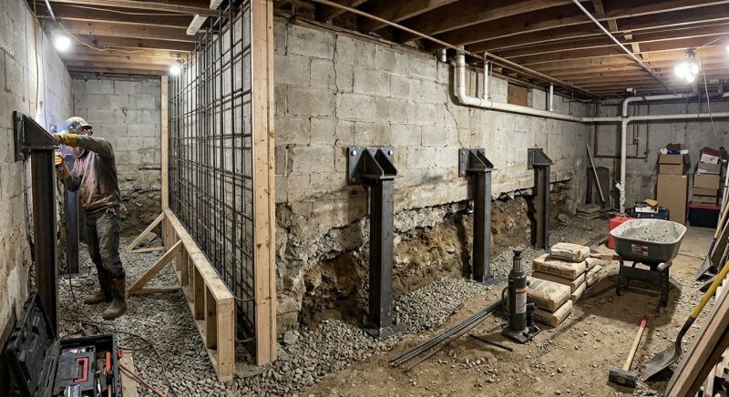 Foundation Stabilizing in Hightstown, NJ