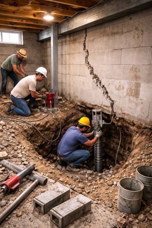 Foundation Structural Repair in Farmingdale, NJ