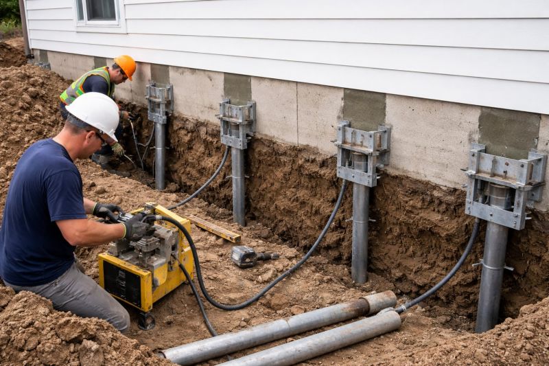 Helical Piers Installation in Middletown, NJ
