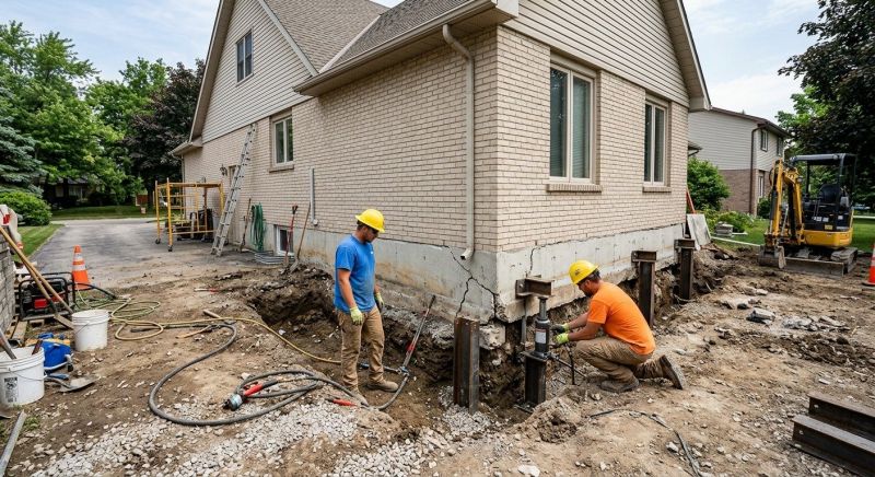 Helical Piers Installation in Middletown, NJ