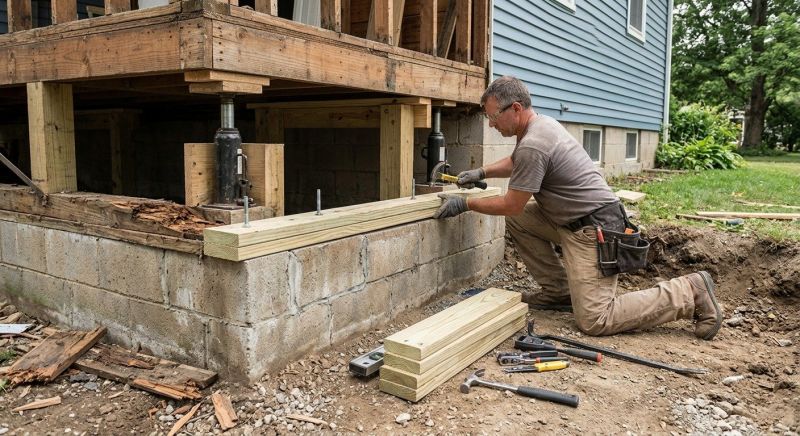 House Foundation Repair in Metuchen, NJ