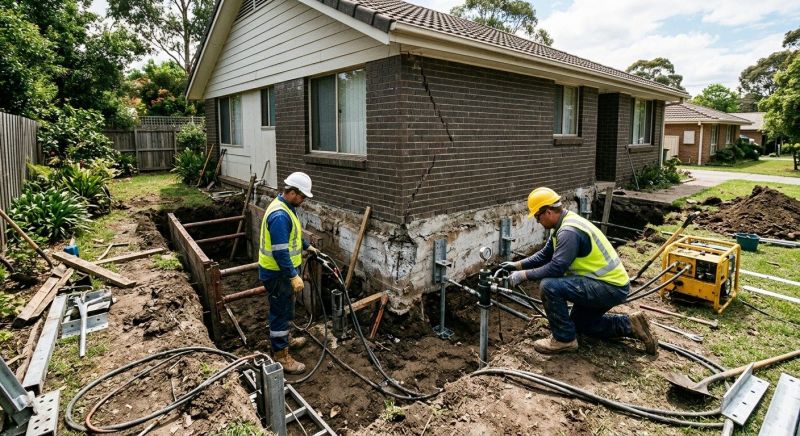 House Foundation Repair in Millstone Township, NJ
