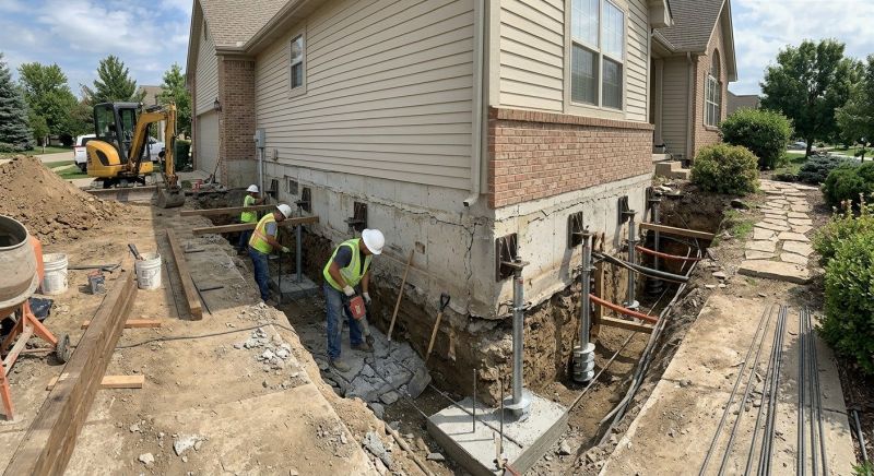 House Underpinning in Middletown, NJ
