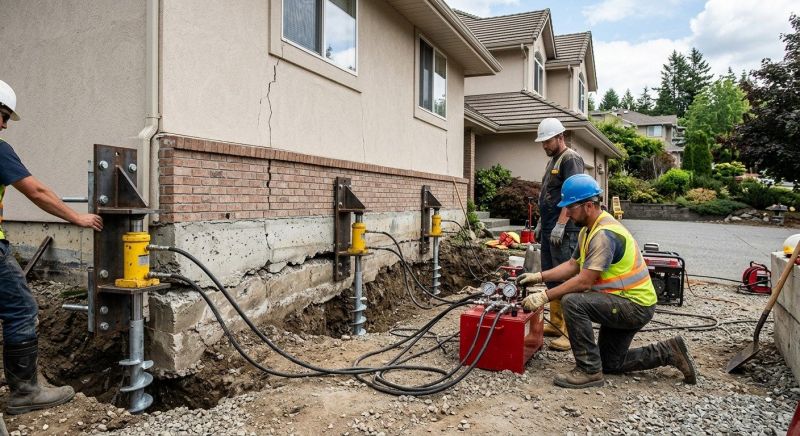 Sinking Foundation Lifting in Middletown, NJ