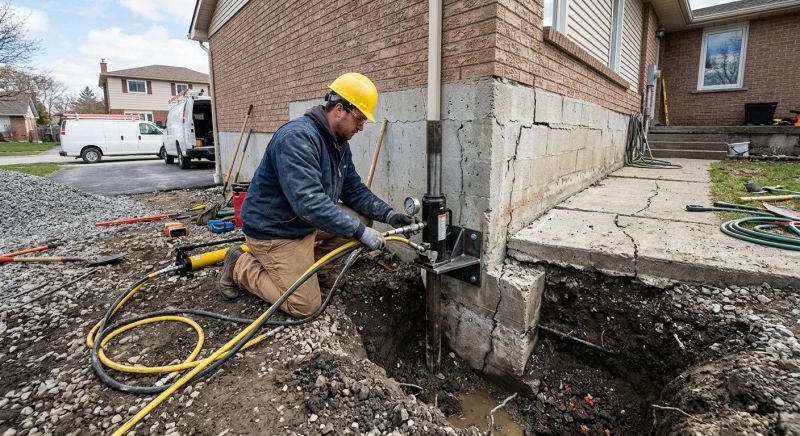 Sinking Foundation Repair in Asbury Park, NJ
