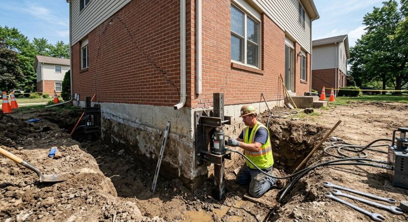 Sinking Foundation Repair in Iselin, NJ