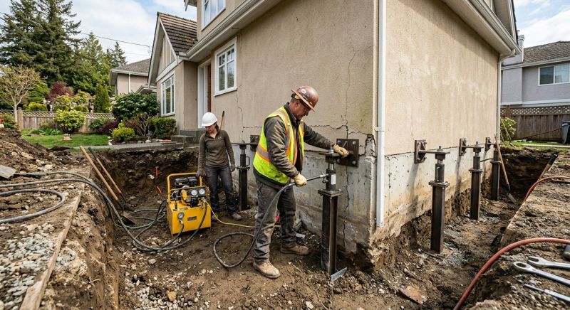 Sinking Foundation Repair in Matawan, NJ